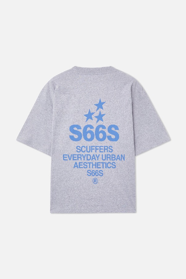 T-Shirts Scuffers SEAS Grises Azules | 12576QUBH