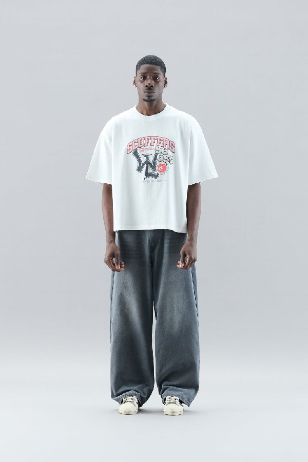 T-Shirts Scuffers SSS Stadium Ecru | 42803UCRF