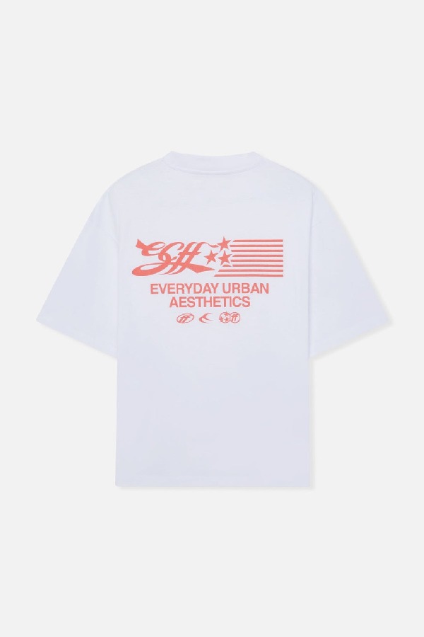 T-Shirts Scuffers Series Blancos | 30284ALQO