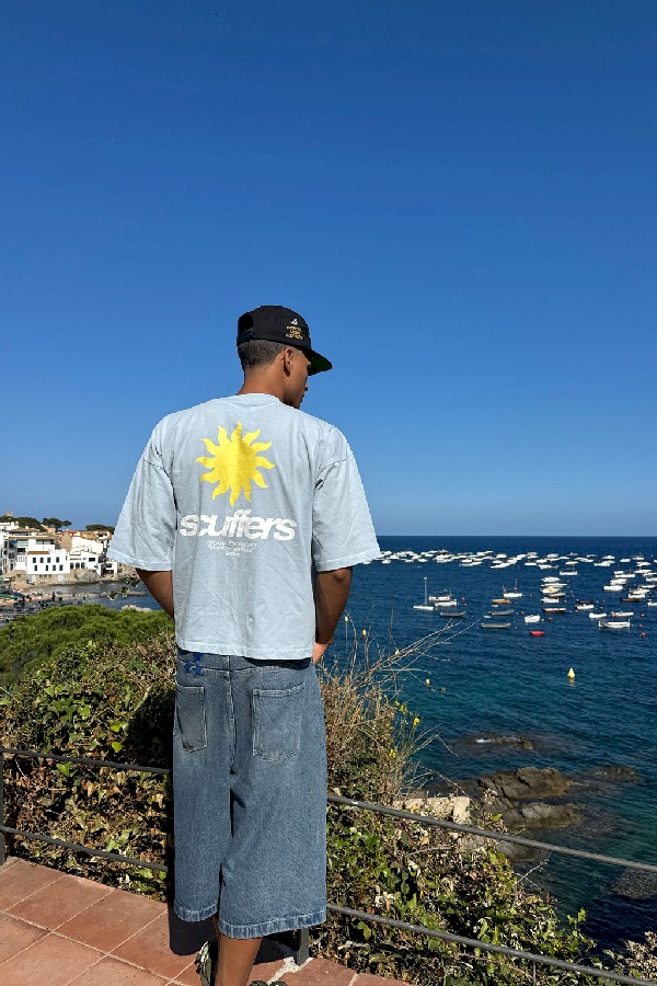 T-Shirts Scuffers Tarifa Azules Claro | 34809IDHO