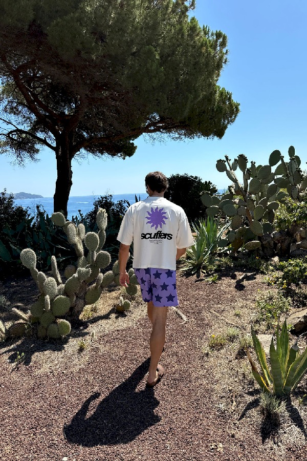 T-Shirts Scuffers Tarifa Ecru | 50328HKQJ
