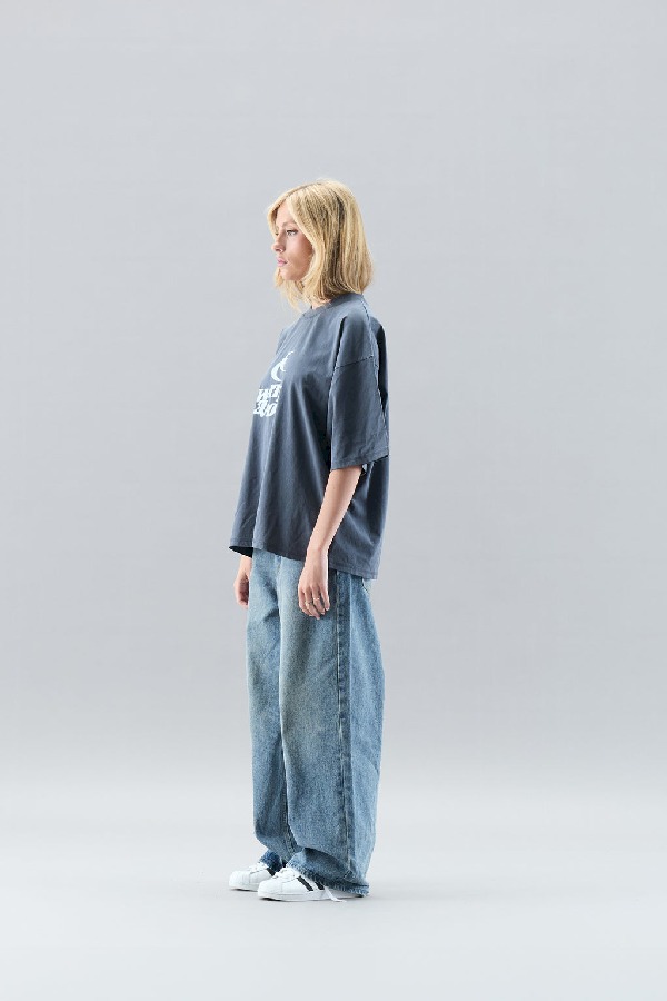 T-Shirts Scuffers With Moon Azules Oscuro | 63287XKYO