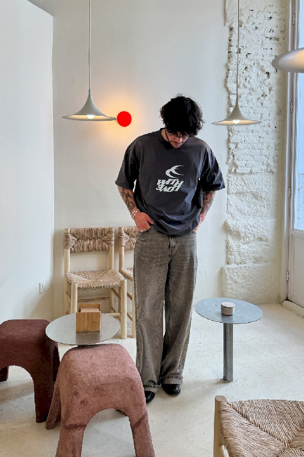 T-Shirts Scuffers With Moon Azules Oscuro | 63287XKYO