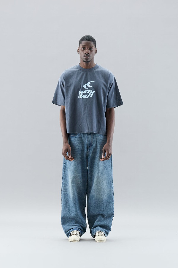 T-Shirts Scuffers With Moon Azules Oscuro | 63287XKYO