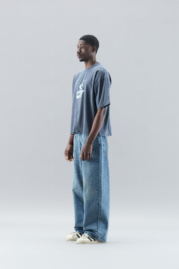 T-Shirts Scuffers With Moon Azules Oscuro | 63287XKYO