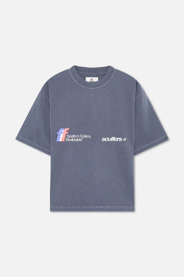 T-Shirts Scuffers Worldwide Azul Marino | 72409DESI