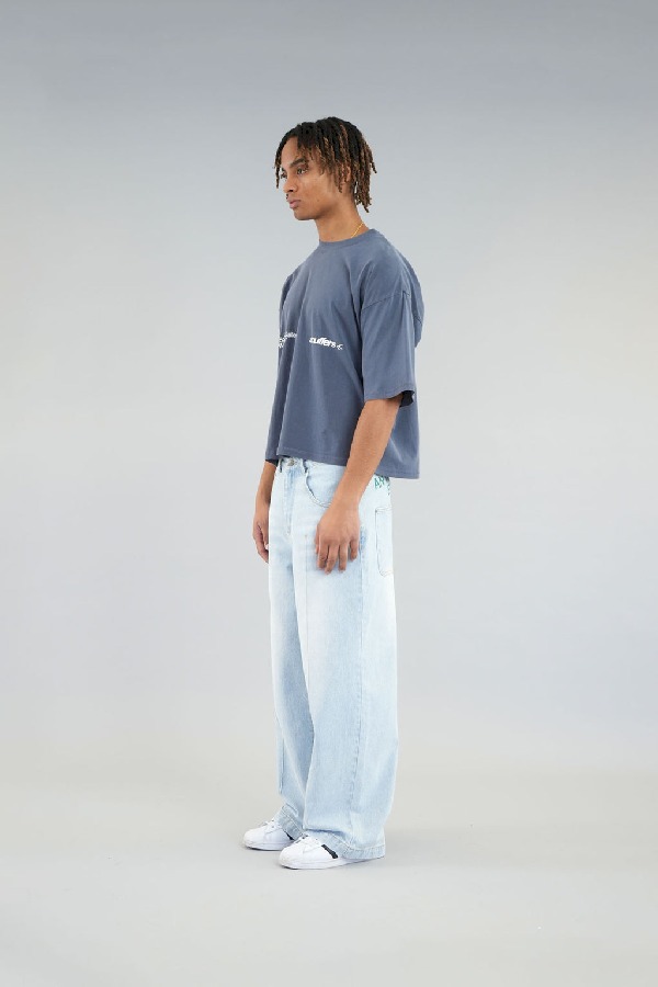 T-Shirts Scuffers Worldwide Azul Marino | 72409DESI