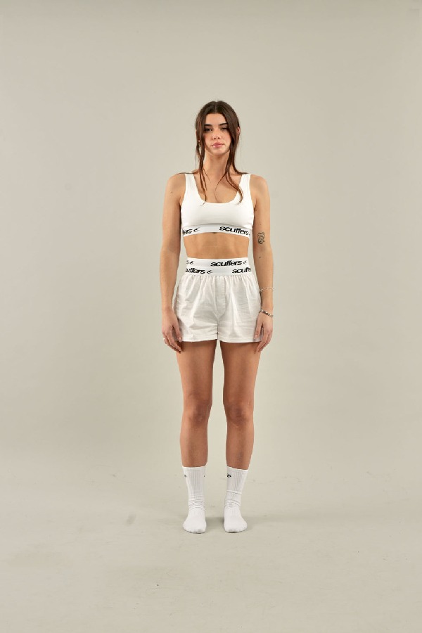Top Scuffers Underwear Top Blancos | 78269EMRP