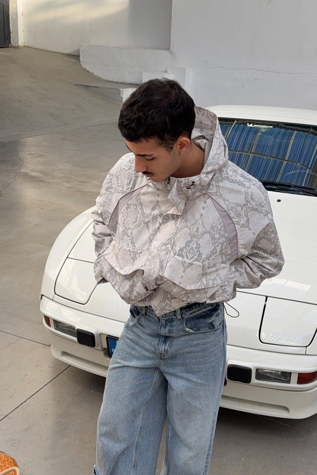 Windbreakers Scuffers Windbreaker Serpent Grises Claro | 01875CGVX