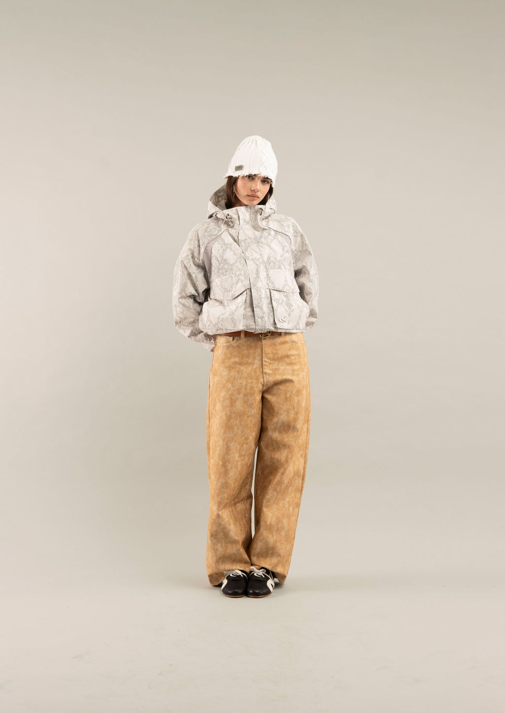 Windbreakers Scuffers Windbreaker Serpent Grises Claro | 65194ECRN