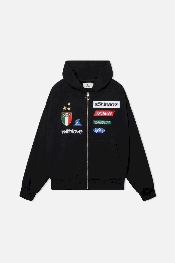 Zipped Hoodie Scuffers By Air Zipper Negros | 60314GWKH