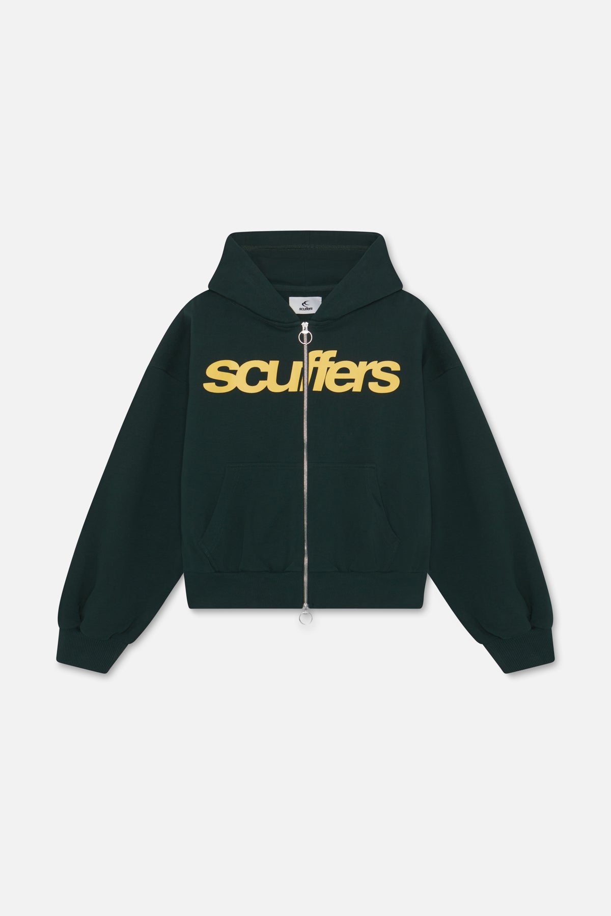 Zipped Hoodie Scuffers Essential Zipper Verdes | 75018CUXZ