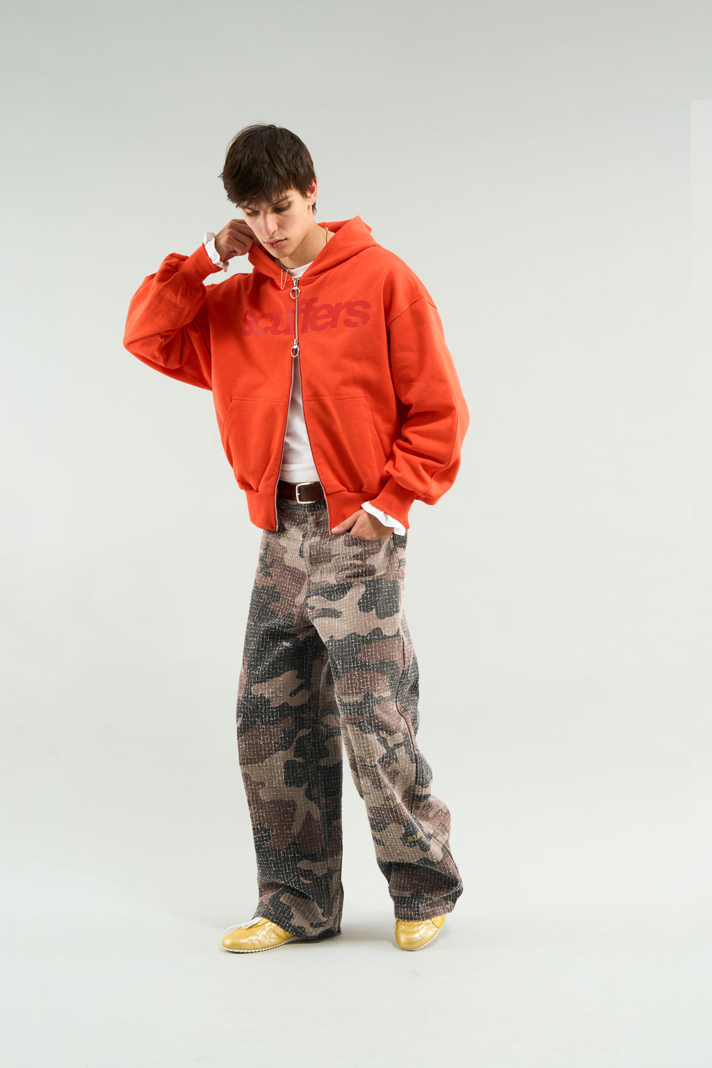 Zipped Hoodie Scuffers Essential Zipper Naranjas | 28597GPBU