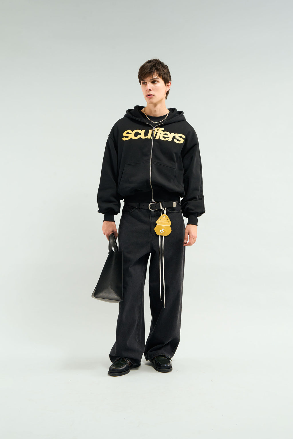 Zipped Hoodie Scuffers Essential Zipper Negros | 87540LBHZ