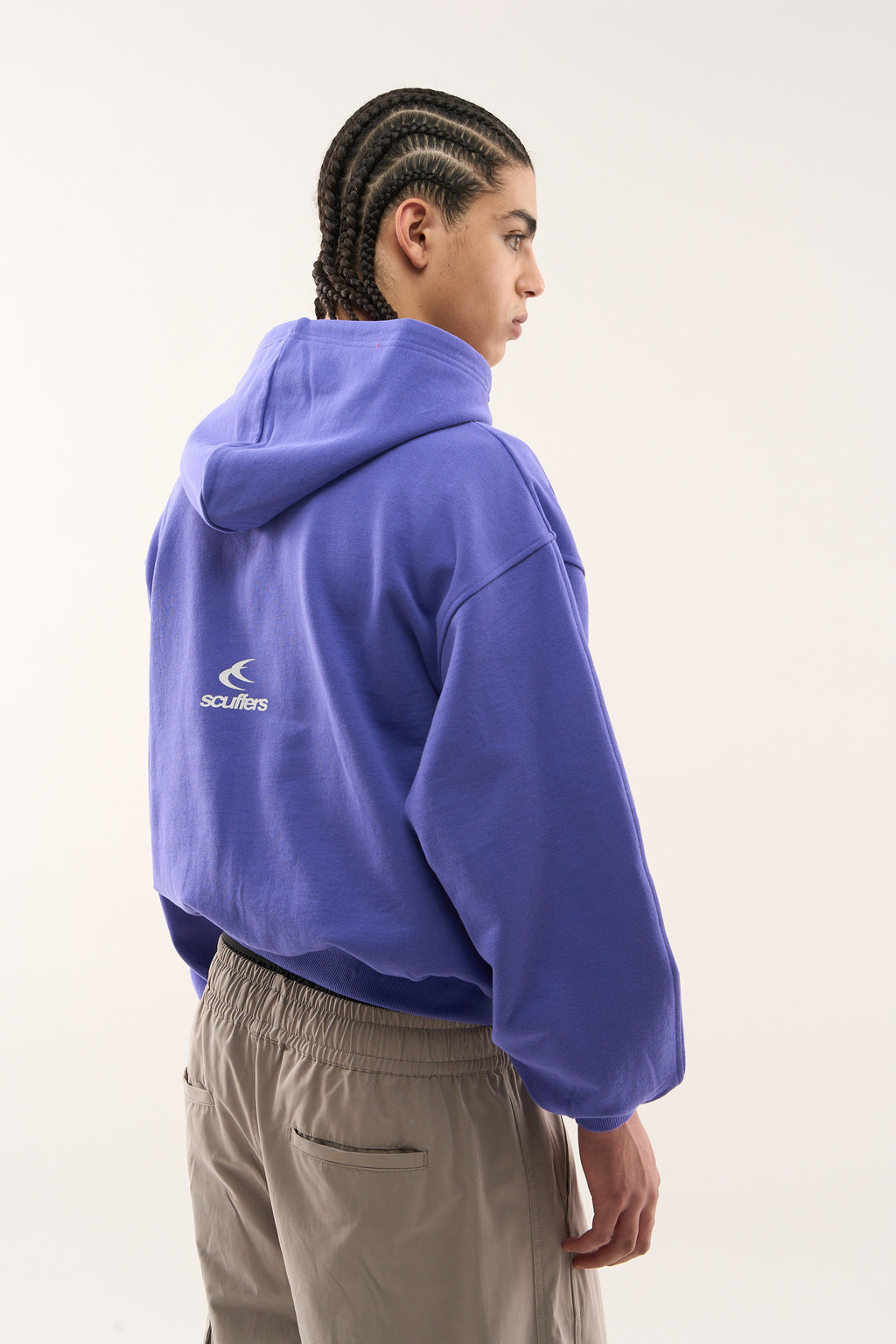 Zipped Hoodie Scuffers Girl Zipper Morados Claro | 83659UTVE