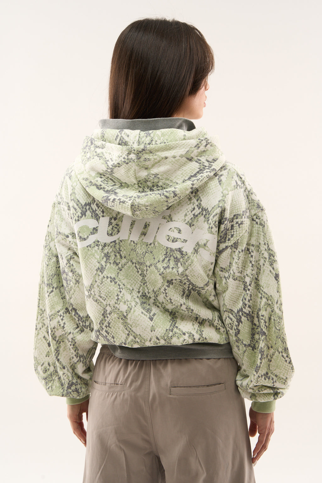 Zipped Hoodie Scuffers SCFF Snake Zipper Verdes | 85376IWRH