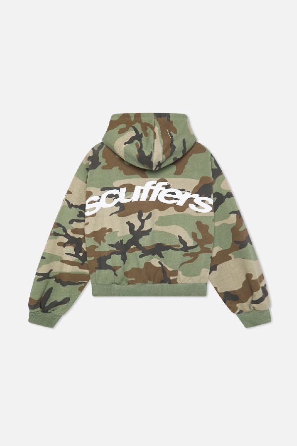 Zipped Hoodie Scuffers SCFF Zipper Camuflados | 46375RMDN