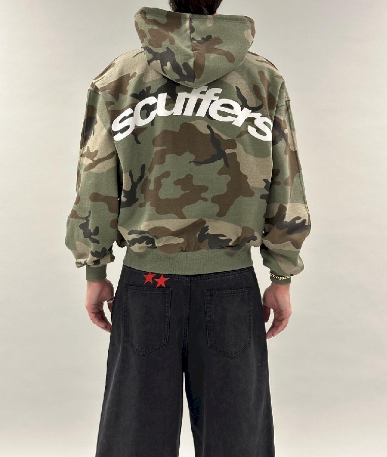 Zipped Hoodie Scuffers SCFF Zipper Camuflados | 46375RMDN