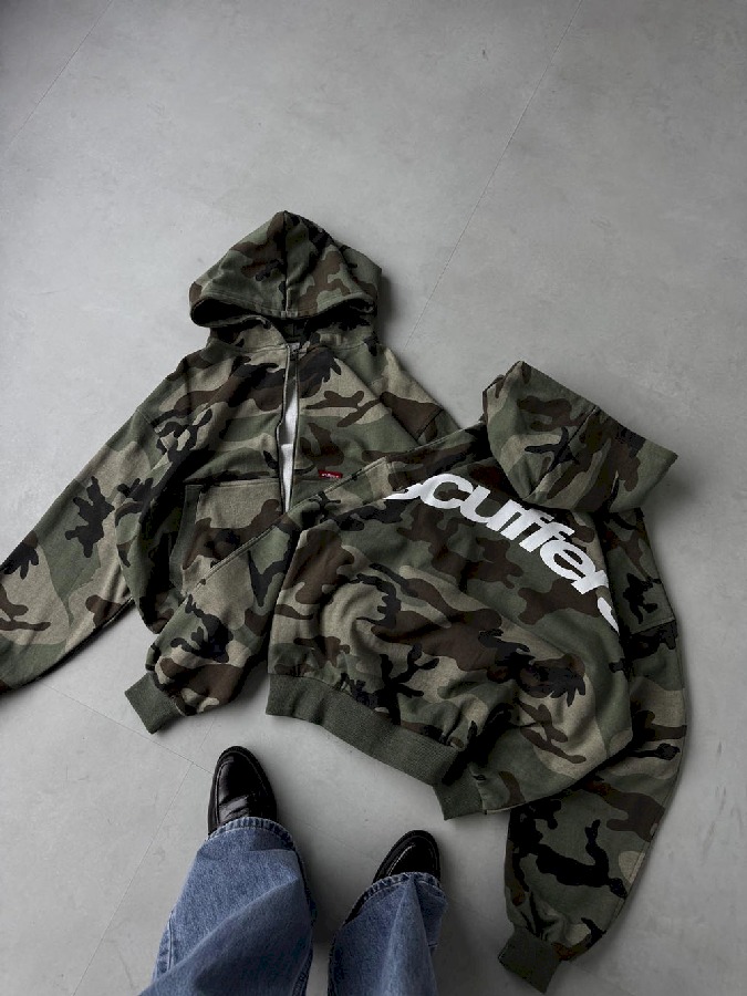 Zipped Hoodie Scuffers SCFF Zipper Camuflados | 46375RMDN
