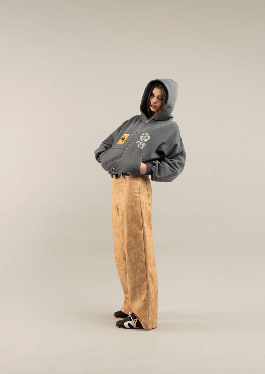 Zipped Hoodie Scuffers Zipper Azules Claro | 96708NLYR