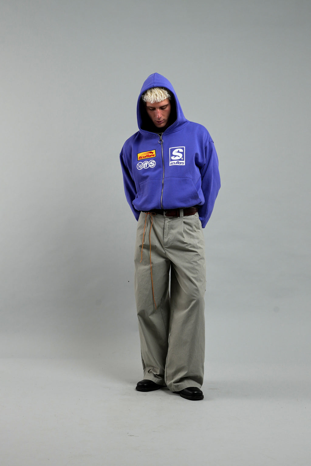 Zipped Hoodie Scuffers Zipper Azules | 75803IHFU