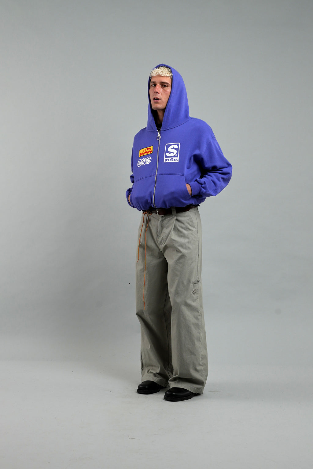 Zipped Hoodie Scuffers Zipper Azules | 75803IHFU