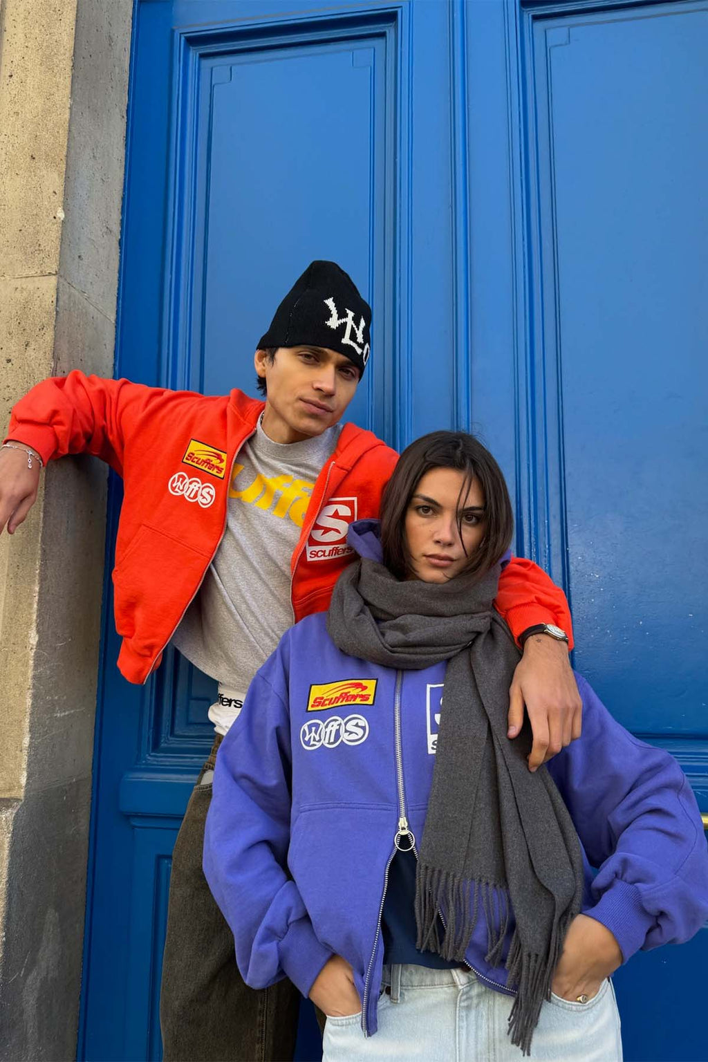 Zipped Hoodie Scuffers Zipper Azules | 75803IHFU
