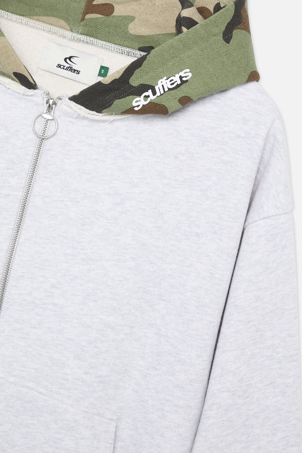 Zipped Hoodie Scuffers Zipper Grises Claro | 17820NPGJ