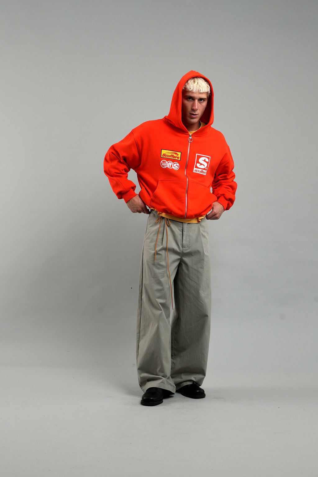 Zipped Hoodie Scuffers Zipper Naranjas | 41759VGEA