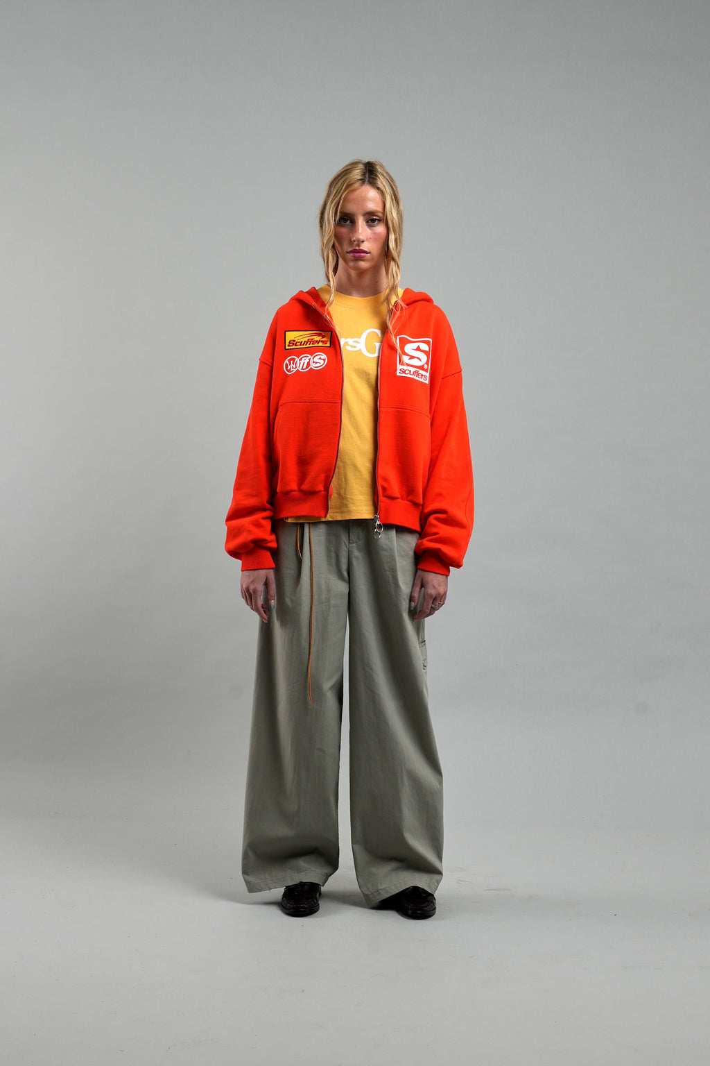 Zipped Hoodie Scuffers Zipper Naranjas | 41759VGEA