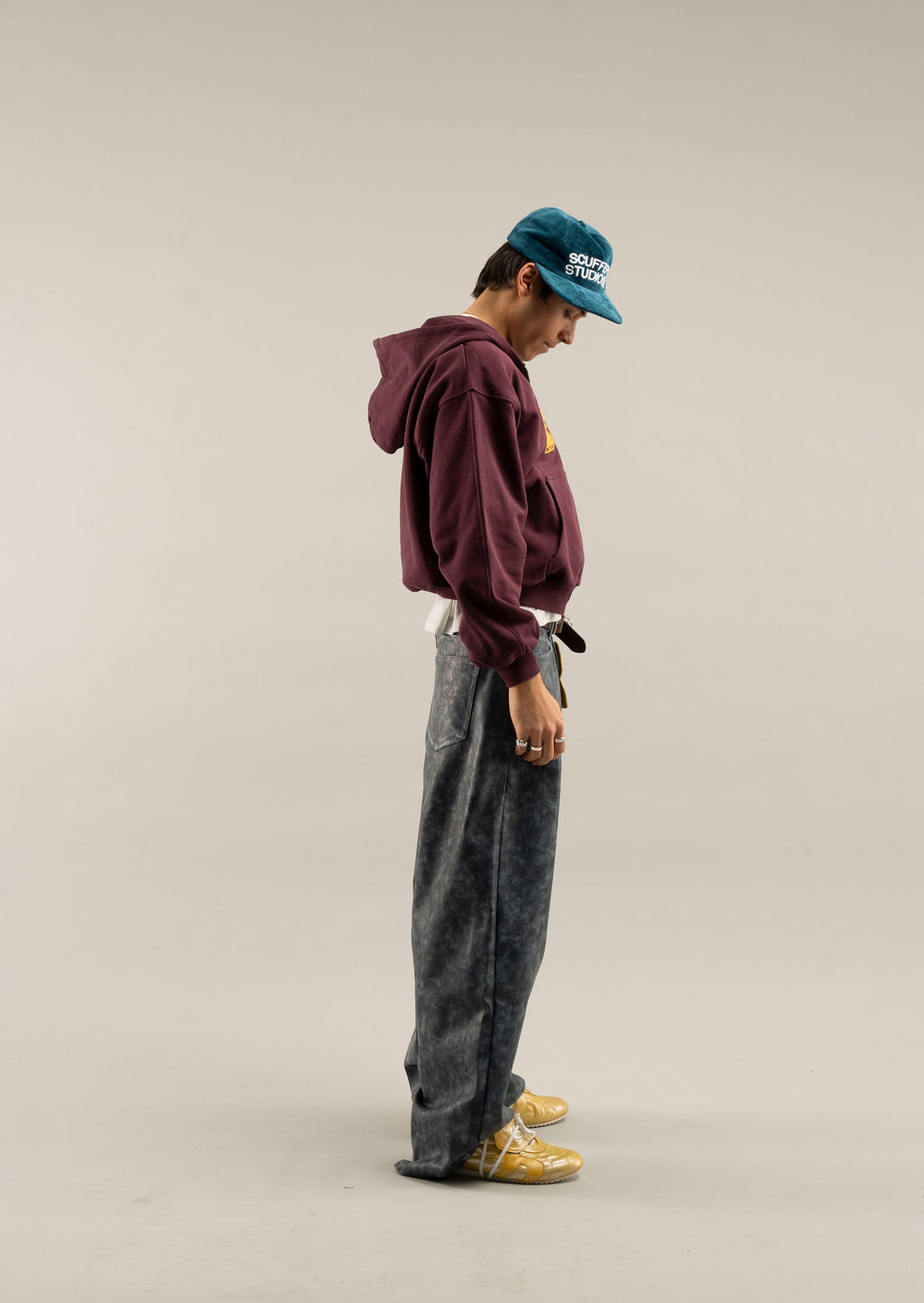 Zipped Hoodie Scuffers Zipper Vino | 16527CSLM