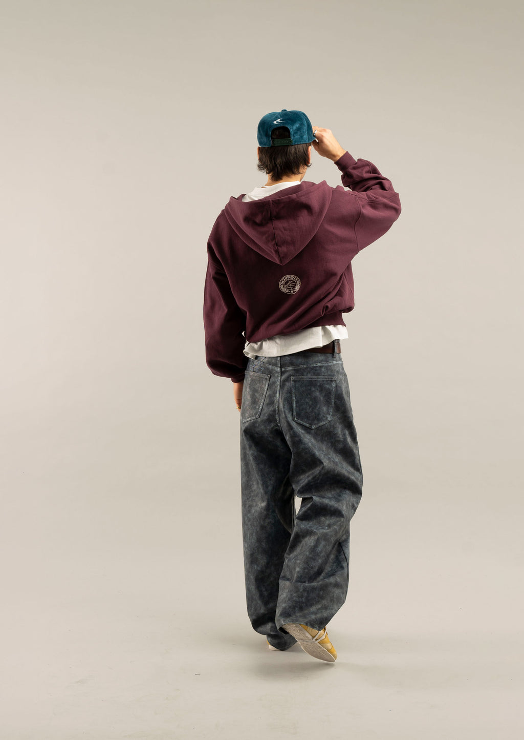 Zipped Hoodie Scuffers Zipper Vino | 16527CSLM