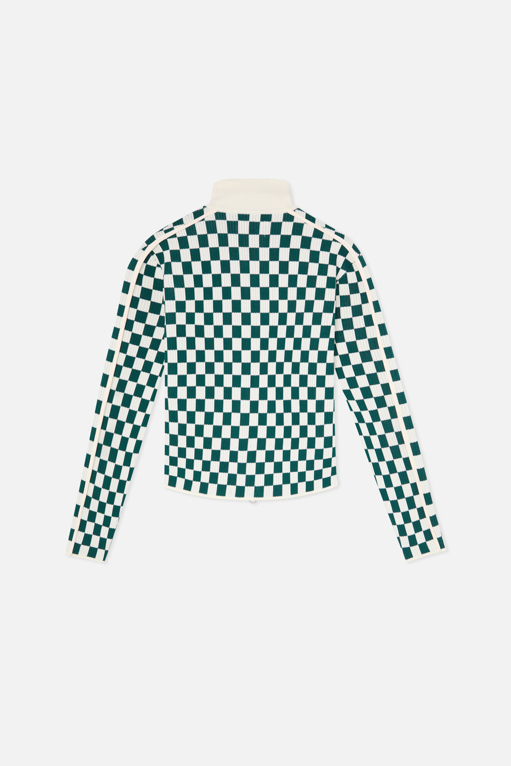 Zipped Knit Scuffers Monaco Checkered Zipper Verdes | 25639HBLN