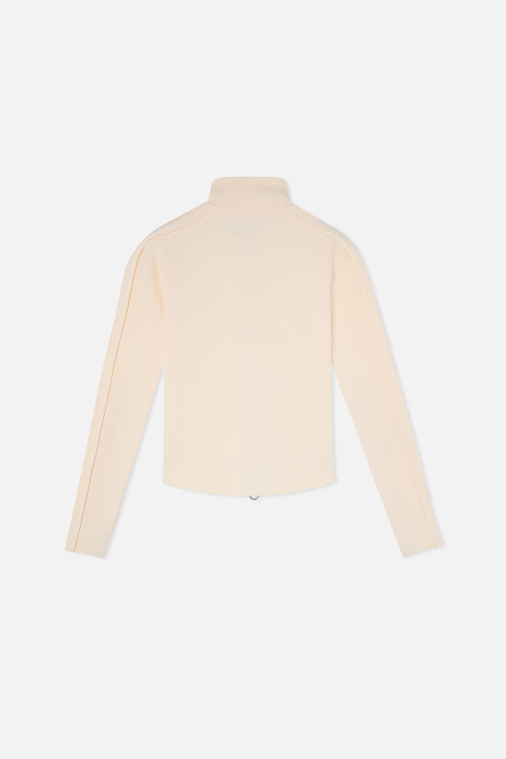 Zipped Knit Scuffers Monaco Zipper Ecru | 13569IFVM