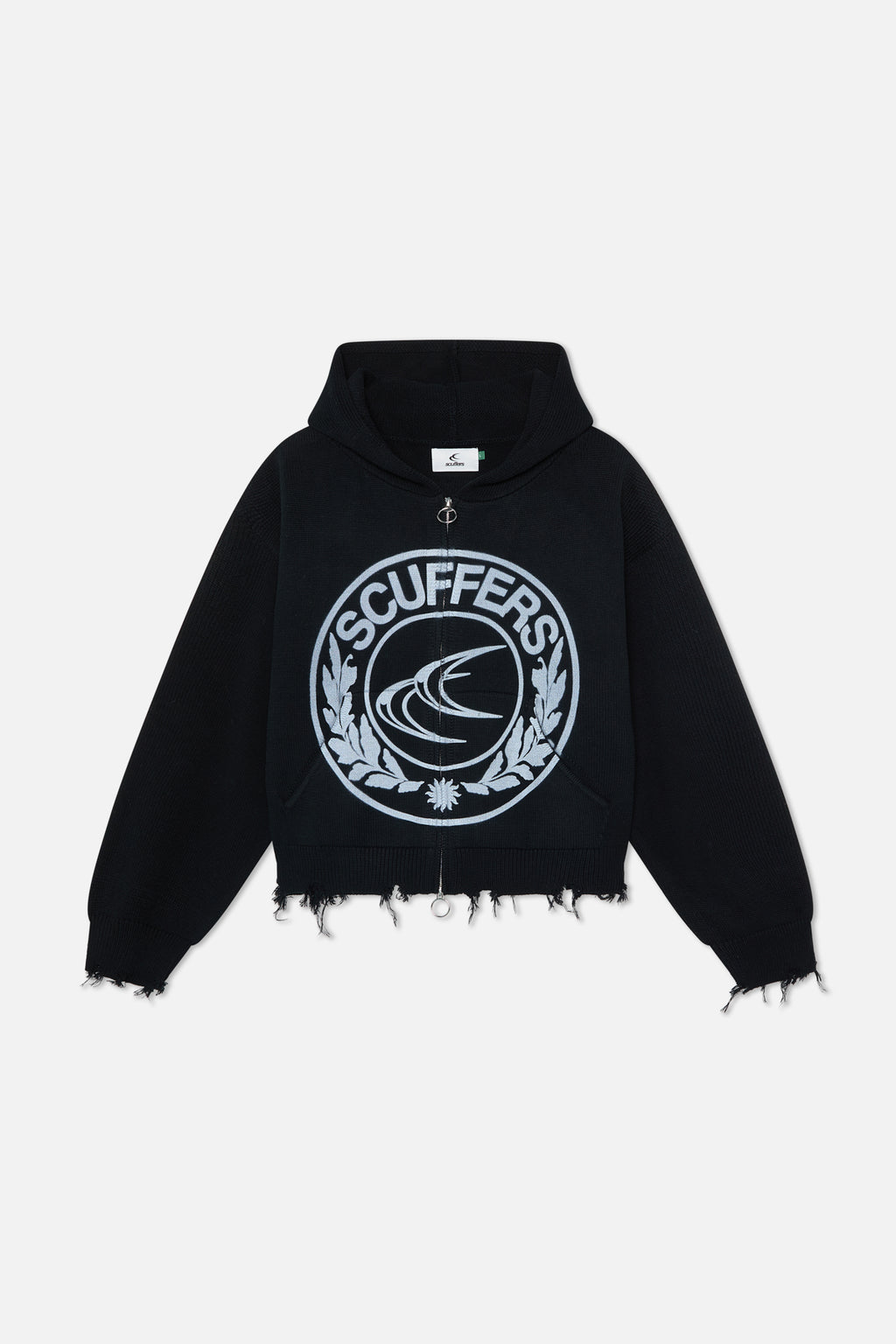 Zipper Knit Scuffers CLG Knit Zipper Negros | 84256ZBAS
