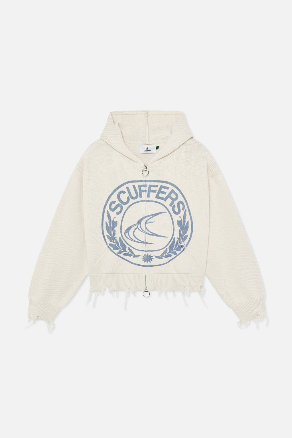 Zipper Knit Scuffers Knit Zipper CLG Ecru | 57691NZKG