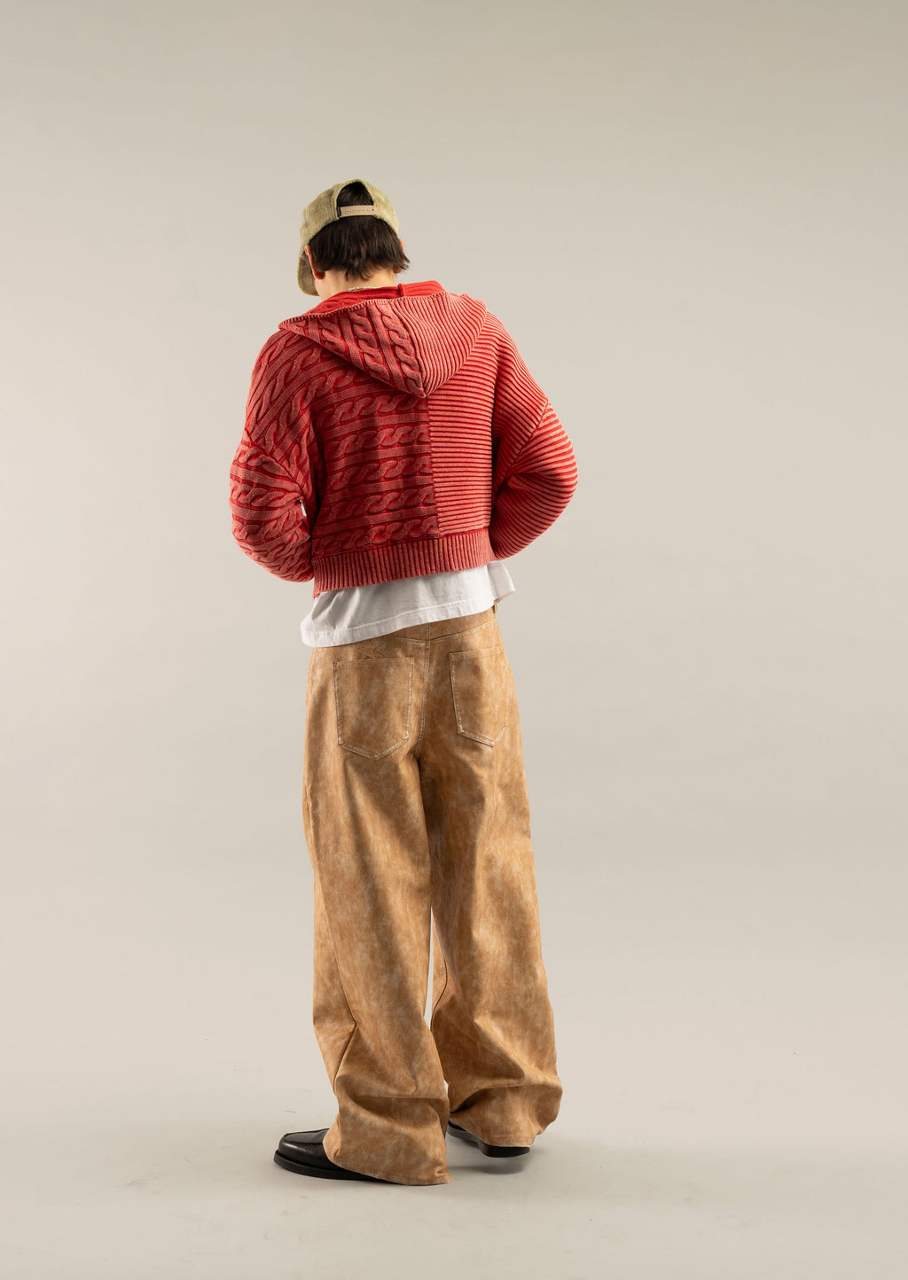 Zipper Knit Scuffers Knit Zipper Rojos | 59036IKAX