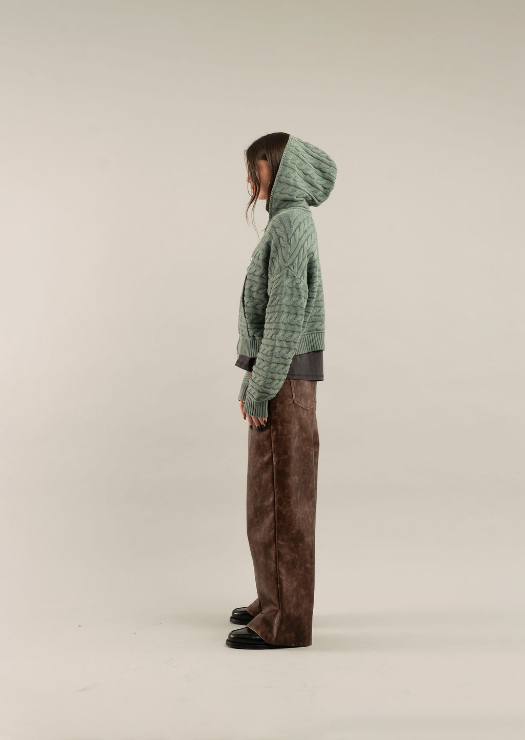 Zipper Knit Scuffers Knit Zipper Verdes | 98731GWBX